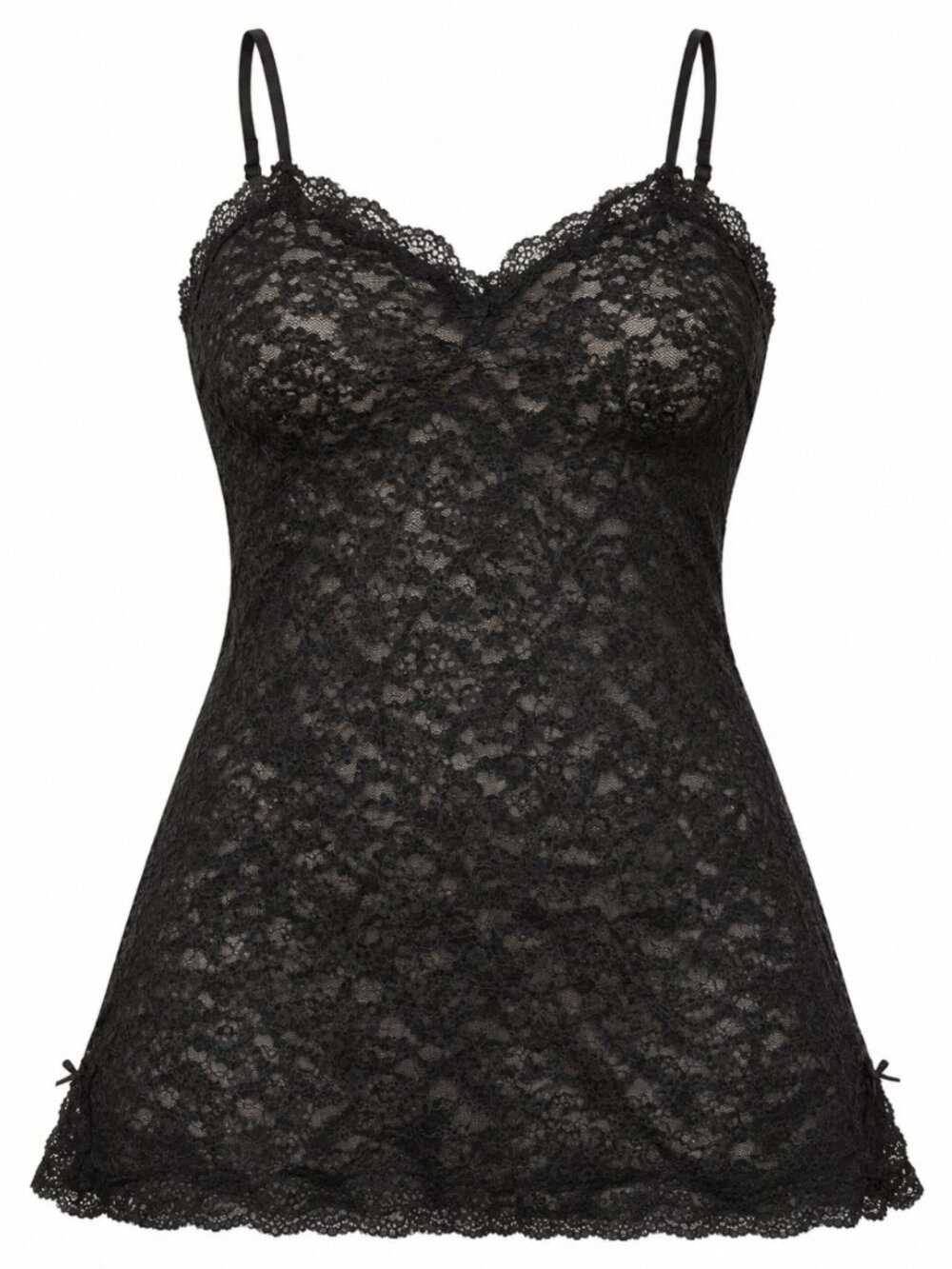 Victoria’s Secret Y2K Black Lace Slip Dress Size Large